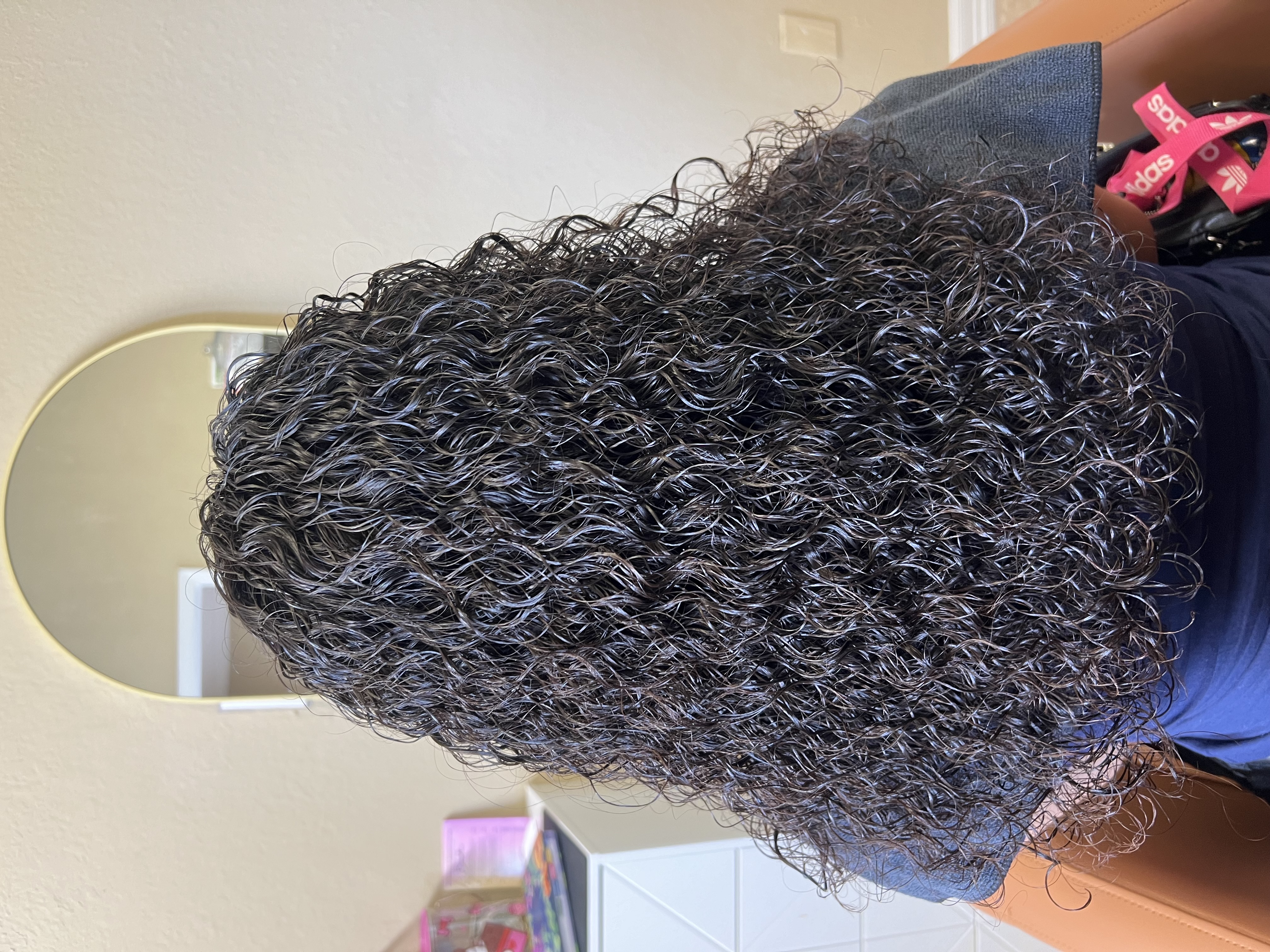 Full head Permanent curls