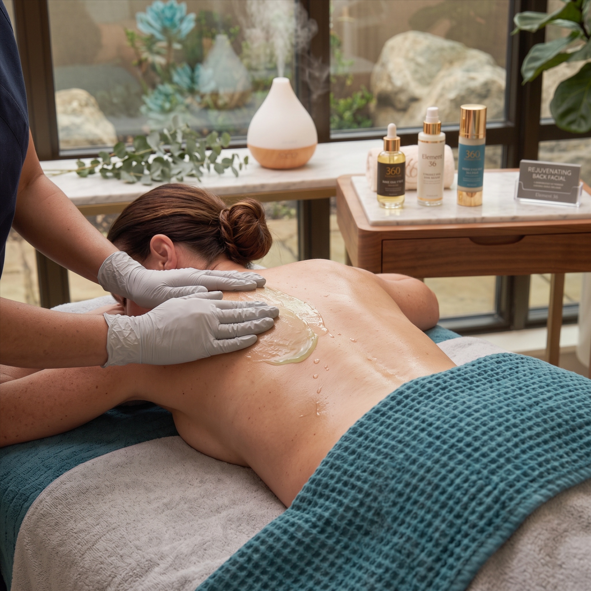 Rejuvenating Back Facial at Element 36 Spa in Pinckney, MI
