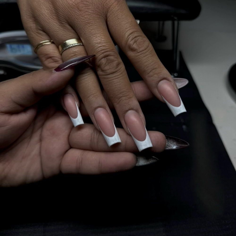 French tip - fill at Tonya x Nails in Visalia, CA
