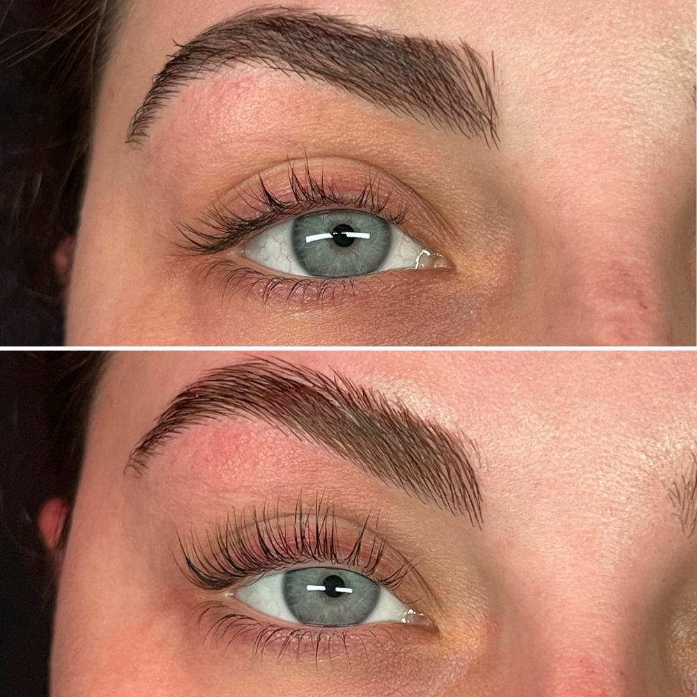 Brow lam w lash lift and tint
