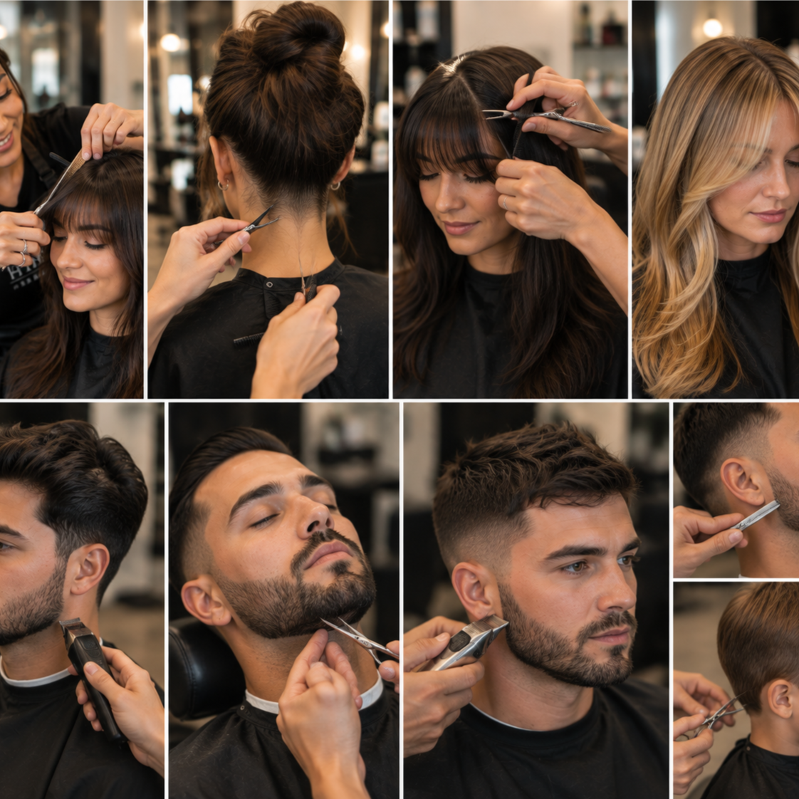 Bang / Fringe / Neck / Beard Trim at HairBar Salon BarberShop in Cross Roads, TX
