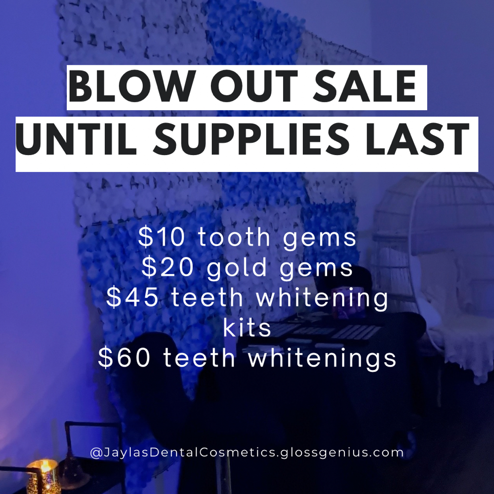 Blow Out Sale Tooth Gems at JaylasDentalCosmetics in New Bedford, MA