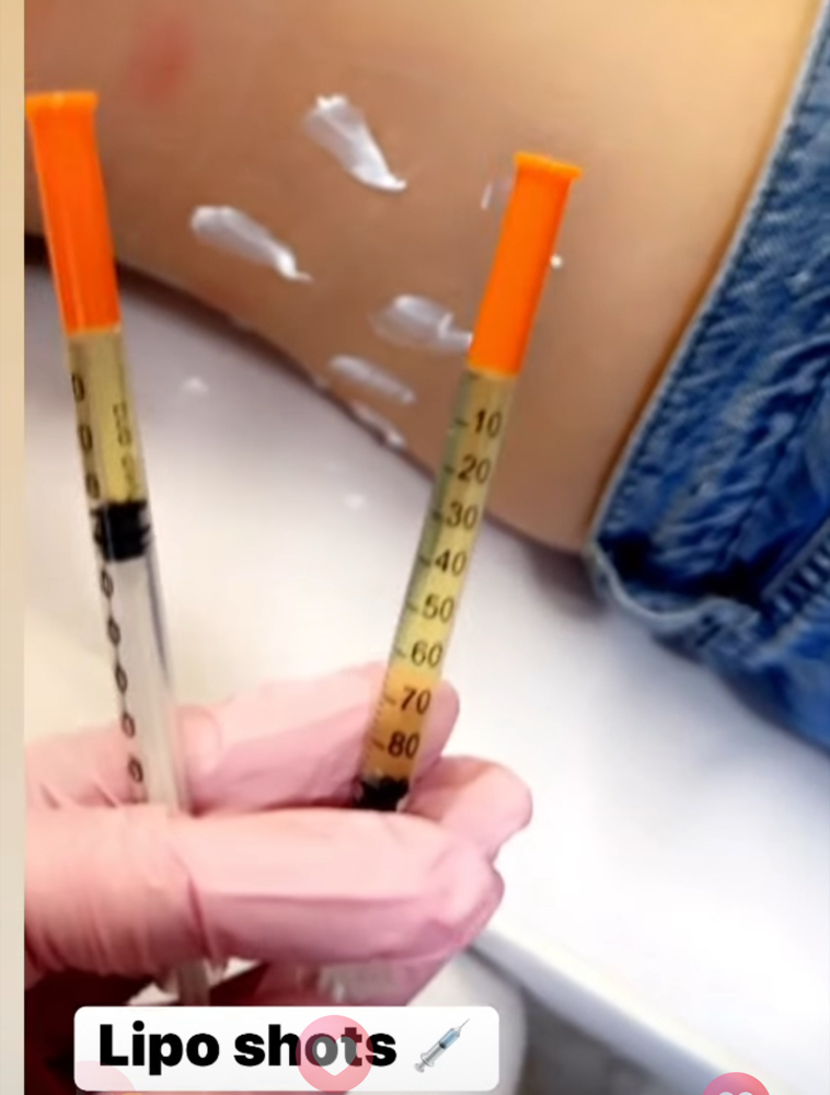 Lipo Shots Half bottle 3 1/2 Syringes