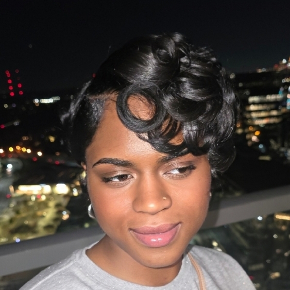 Relaxer Touch And Pixie Style at Luxe Diamond Cut Salon in Atlanta, GA