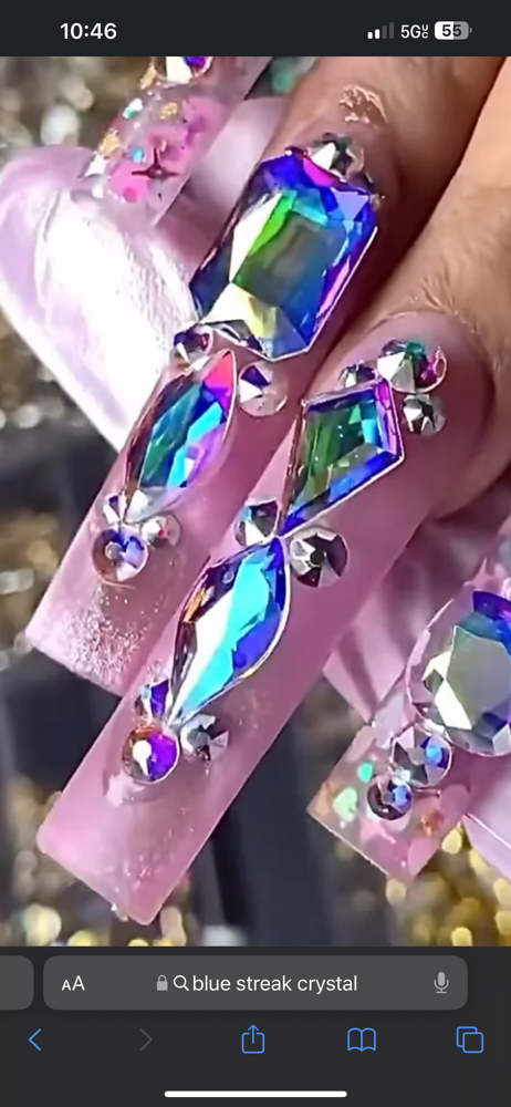 Glitter/sugar/sweater Nail