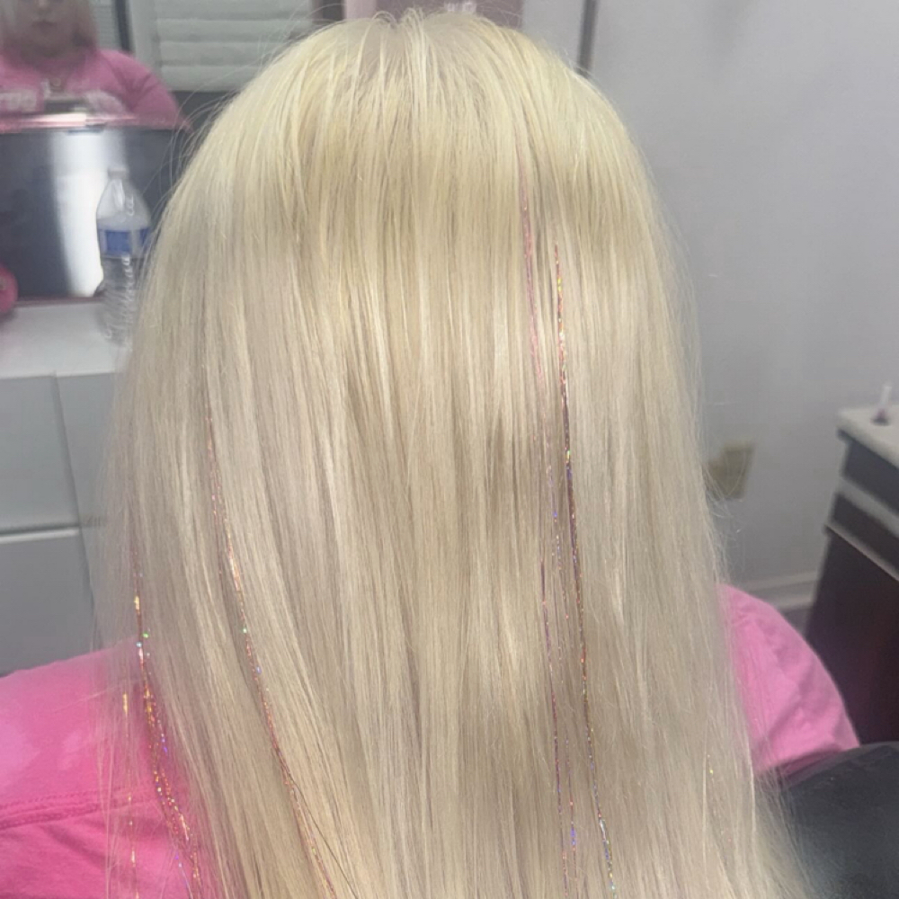 Full Bleach Out (Long Hair) at Tammy Corral in Fresno, CA