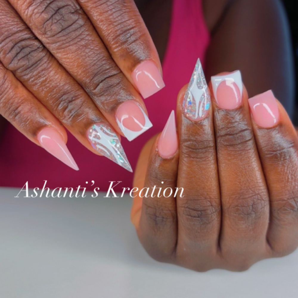 Braider Nails “ADD-ON” For designs at Ashanti’s Kreation in Glendale, AZ