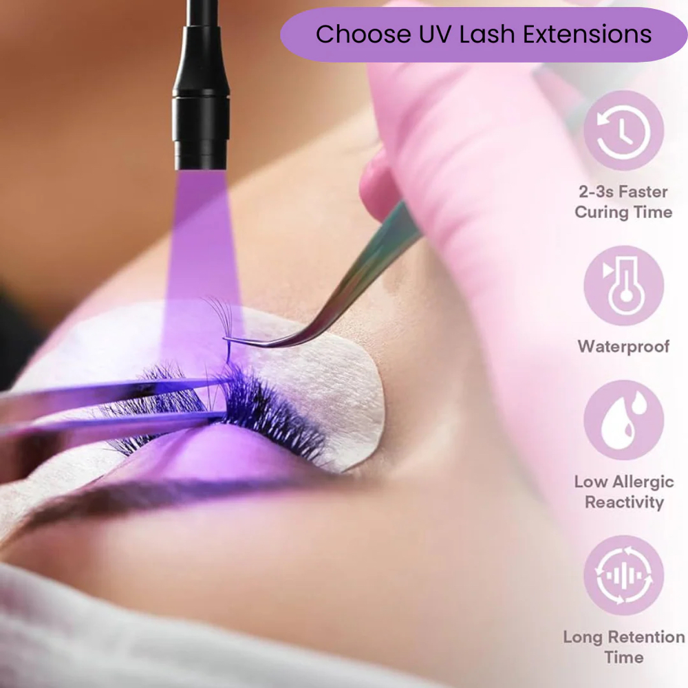UV/LED Eyelash Extenions Full Set