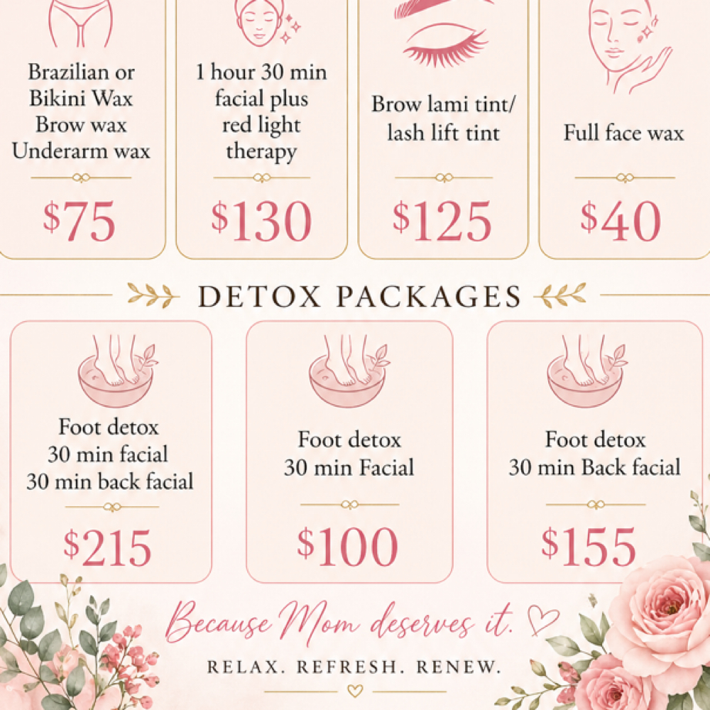 Foot Detox/Facial/Back Facial at Nani au  —  3130 Collective in Slidell, LA