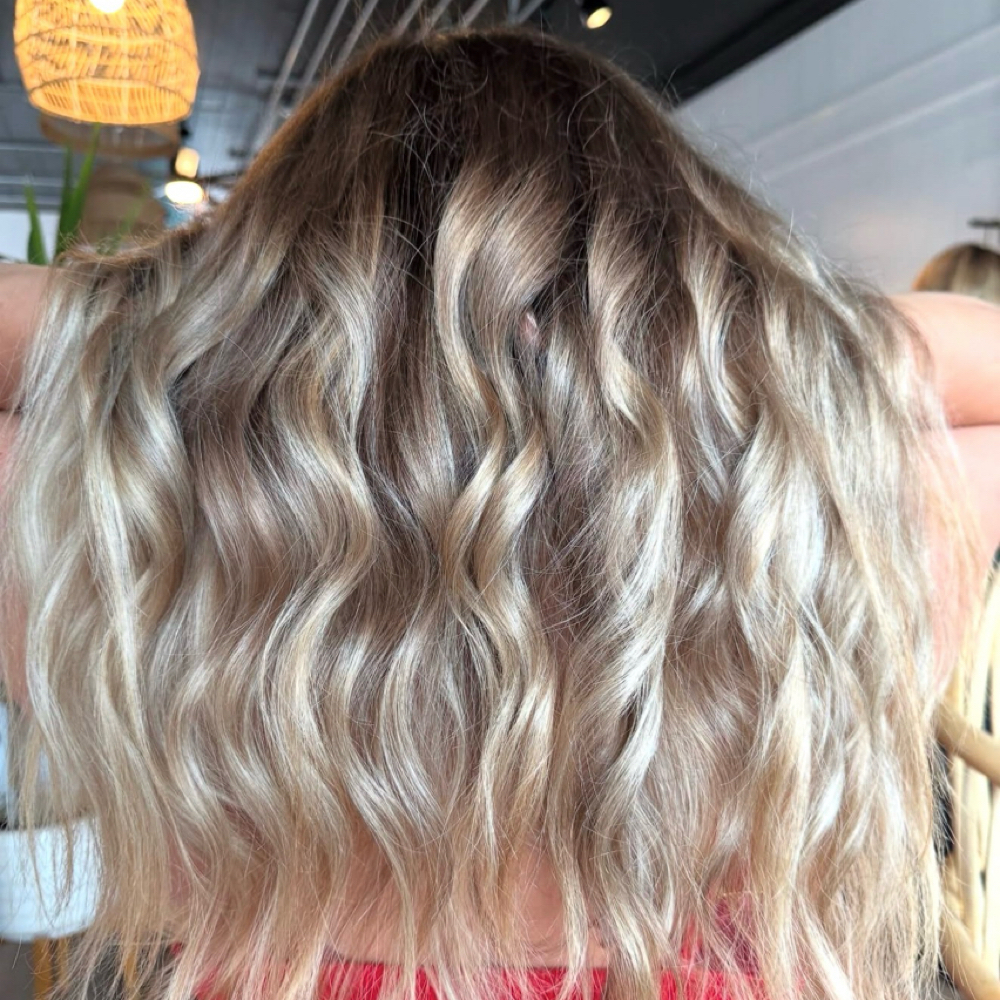 Half Custom Lightening at influx salon in Merrimac, MA