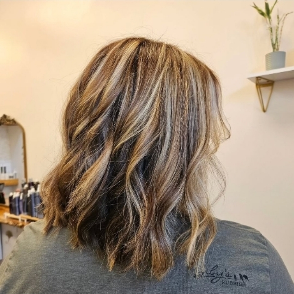 Partial Balayage/Gloss & Haircut at Salon Blume in Cornelius, NC