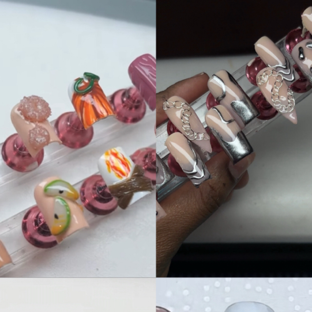 Custom Acrylic Pressons at DrippN’Paint in Dorchester, MA
