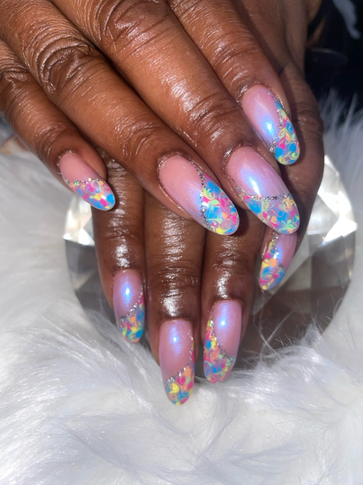 Marble Nail Art Add On at Chyna’s Nail Lounge in Dobbs Ferry, NY