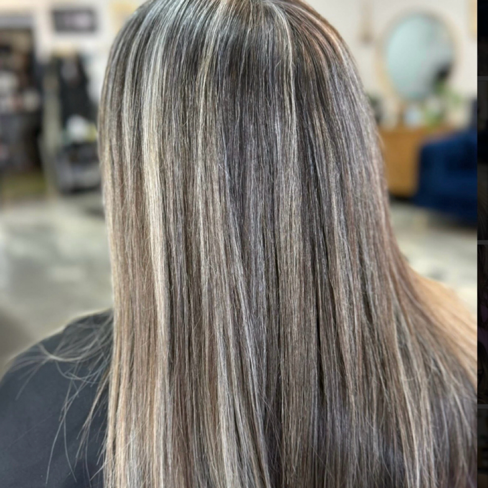 Gray Blending at Emerias Bitela VIsions Salon in Lubbock Tx, TX