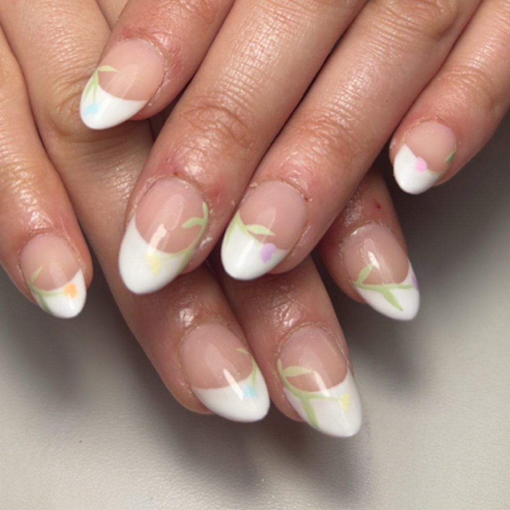 French Tip Nail Art at Rustic Rose Beauty Bar in Vassar, MI