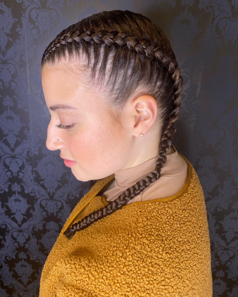 2 Feed In Braids
