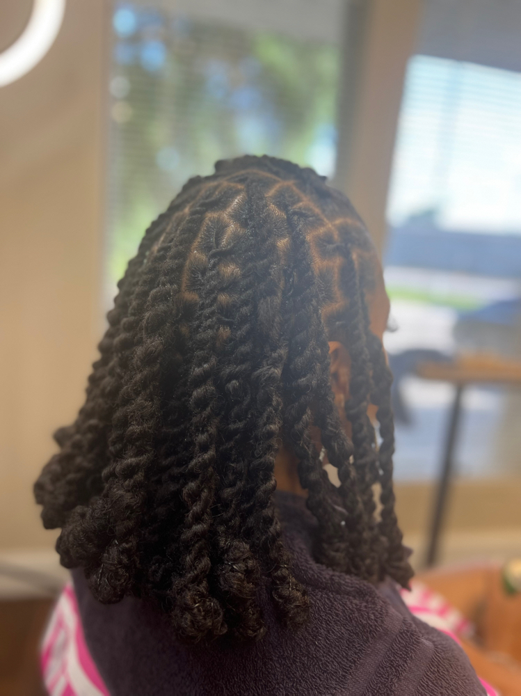 Loc Bob With Marley Hair Added