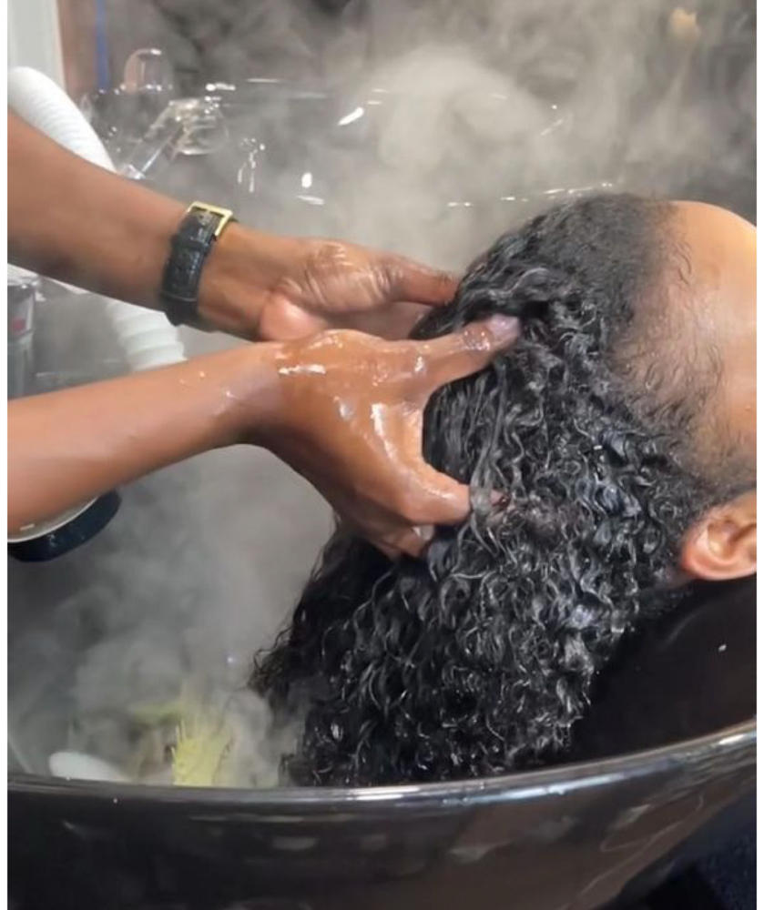 Hair Steaming Therapy at Chosen House of Styles in Somerset, NJ