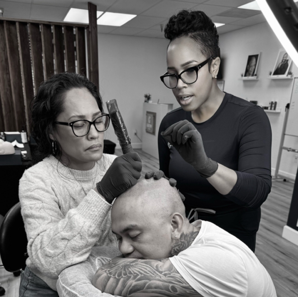 The Bar Hair Ink Scalp Micropigmentation Training at The Bar Aesthetics in Pinole, CA