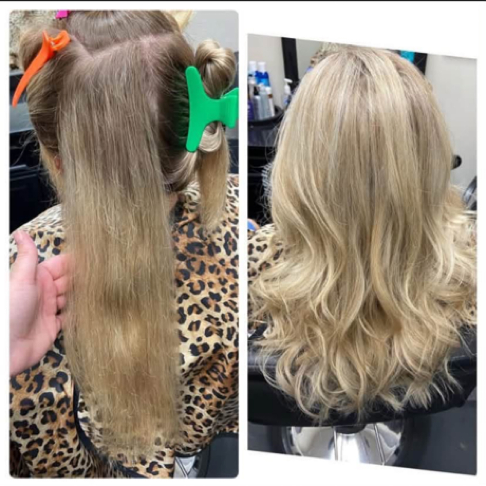 Partial Hi Light With Cut at SG Stylez Hair Salon in Wills Point, TX
