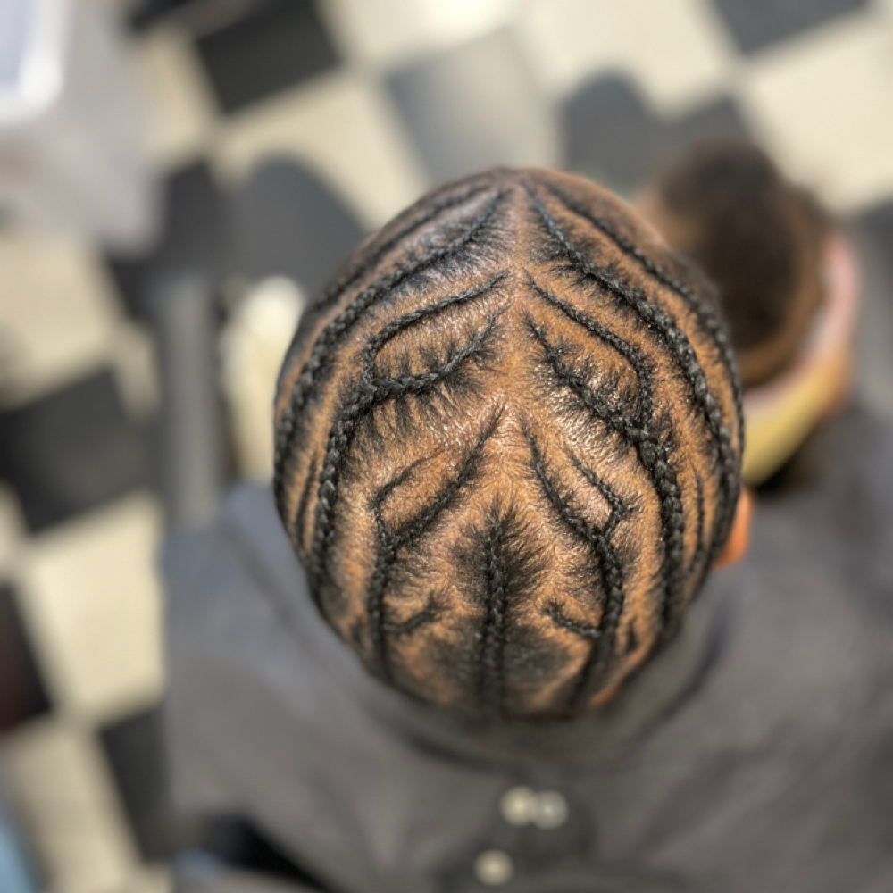 Natural Stylish Cornrows at Nifty Nita in Newport News, VA