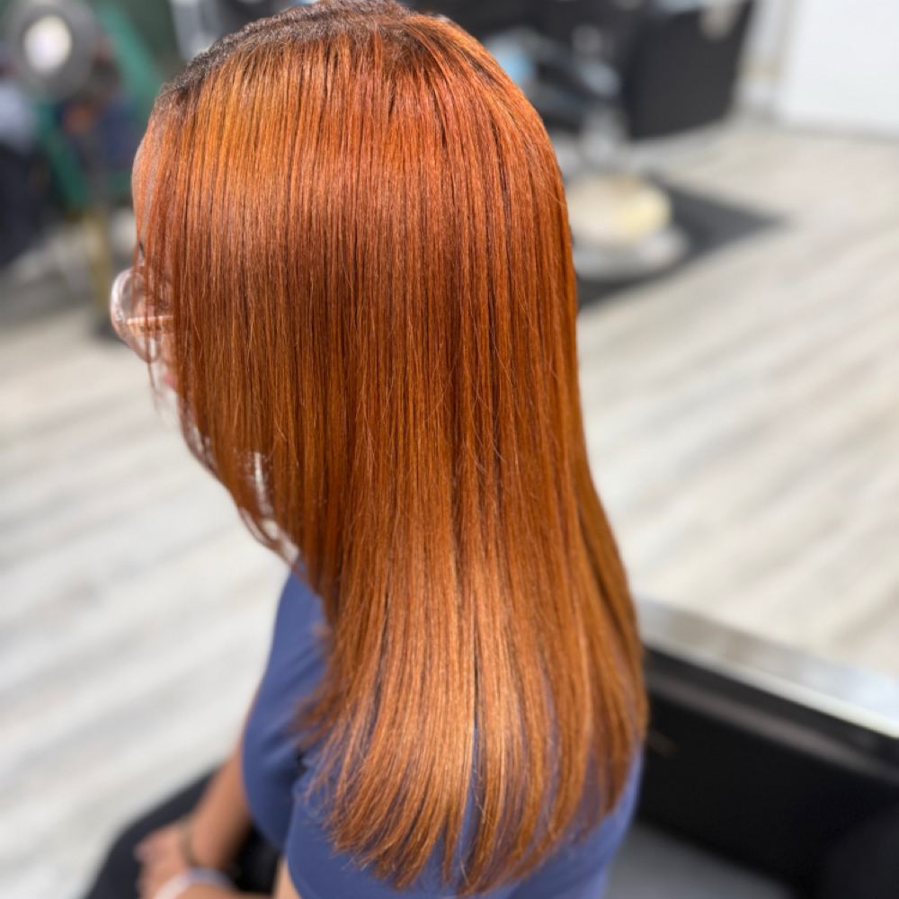 Silk Press,trim And Steam at Shear Purpose Beauty LLC in South Bend, IN