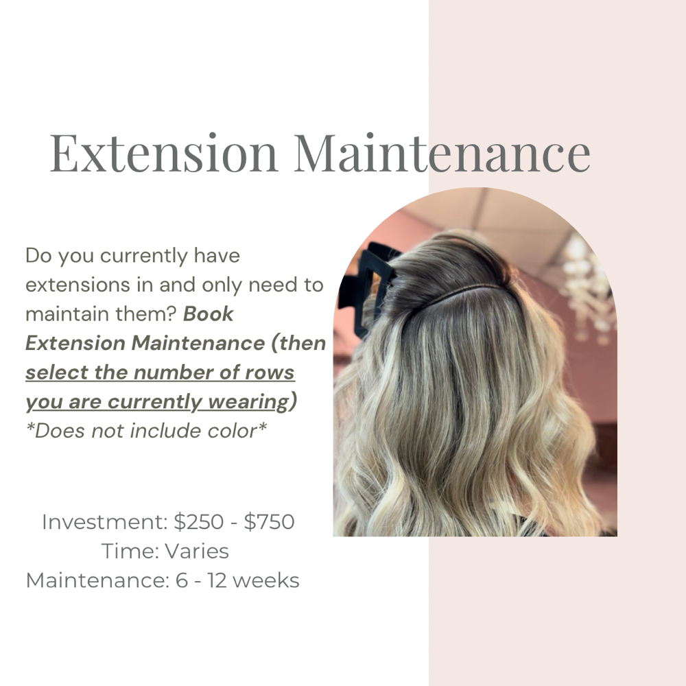 Extension Maintenance at Hallow Hair Co. in Cary, NC