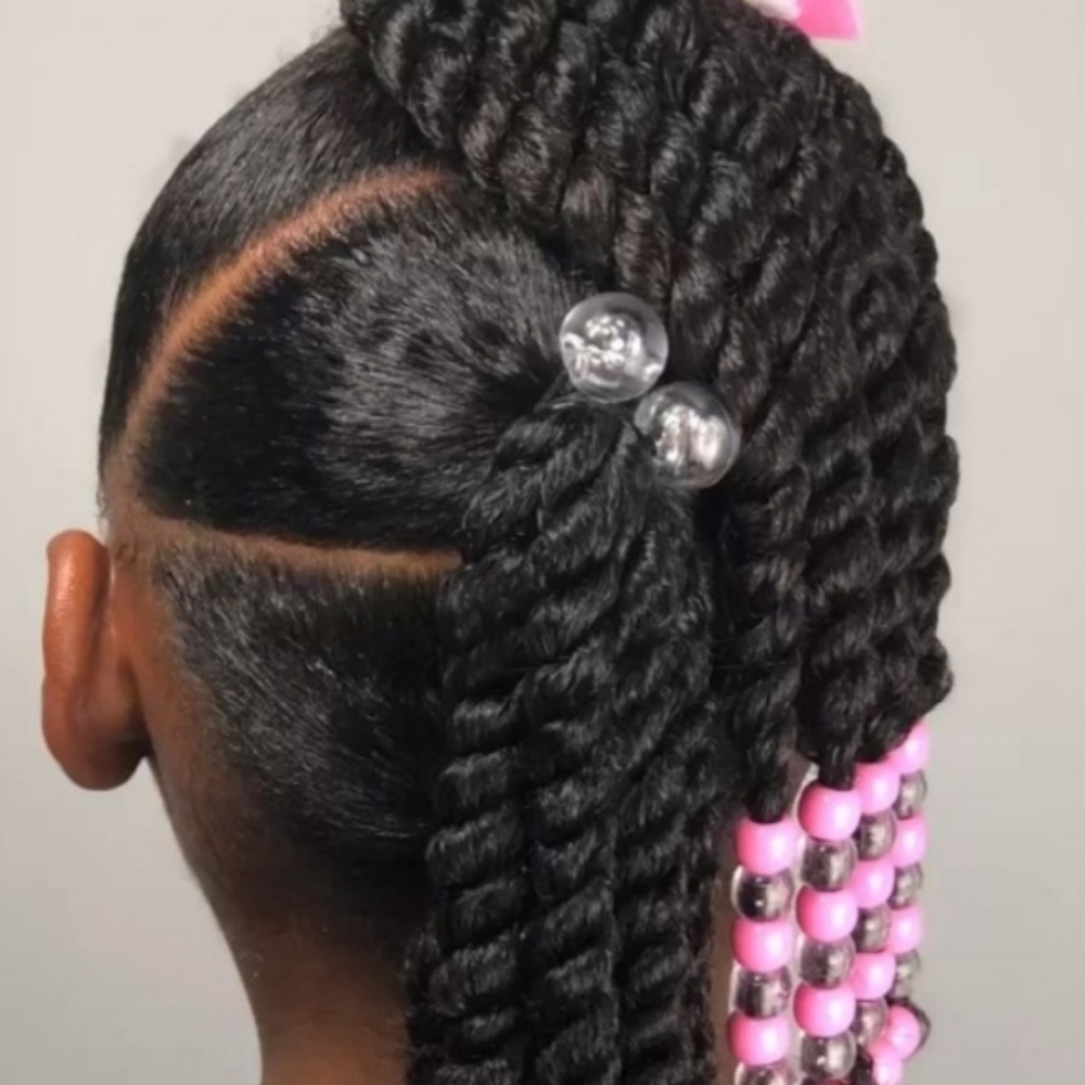 Pretty Girl  3 Sleek Ponytails at Lady A's Braids & Weaves Studio LLC in Humble, TX