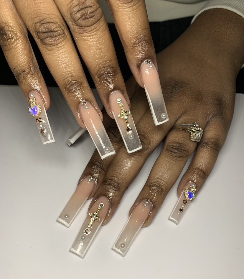 Acrylic Ombre & Marble (Per Nail)