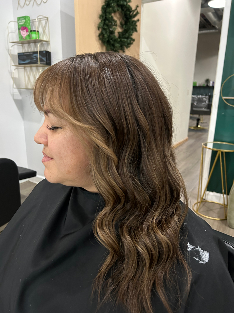 Mini Balayage / Money Piece at Hair by Esmeecruiz in Wichita, KS
