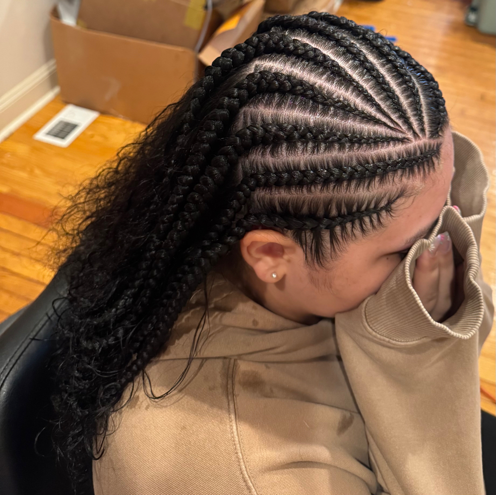 10 stitch Braids In Front