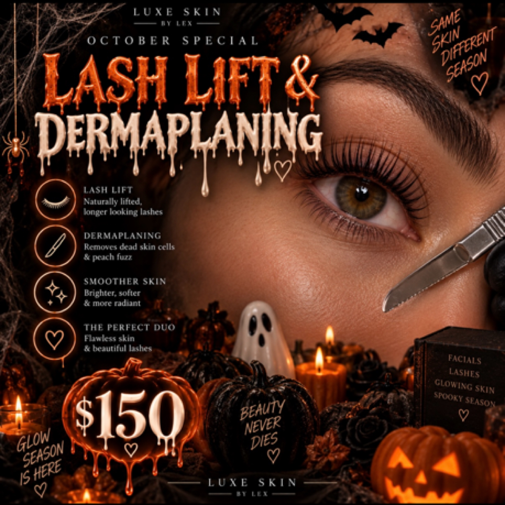 Lash Lift + Dermaplaning at Luxe Skin by Lex in Teaneck Road, NJ