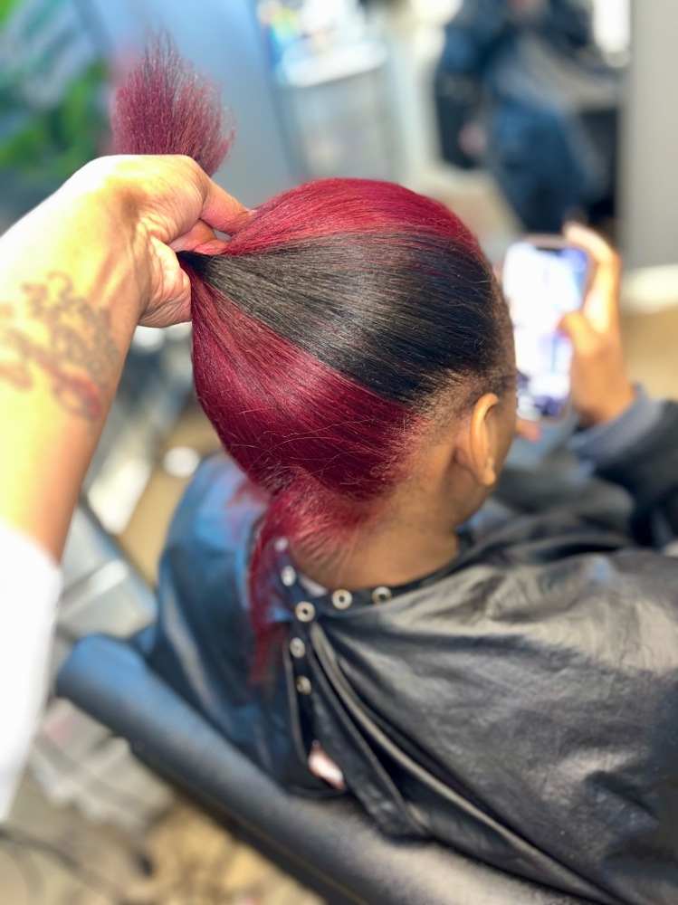 Color Services With Silk Press