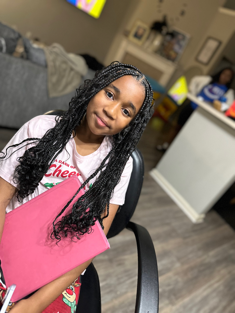 Kids Bohemian Knotless at Braided By Ke in Memphis, TN