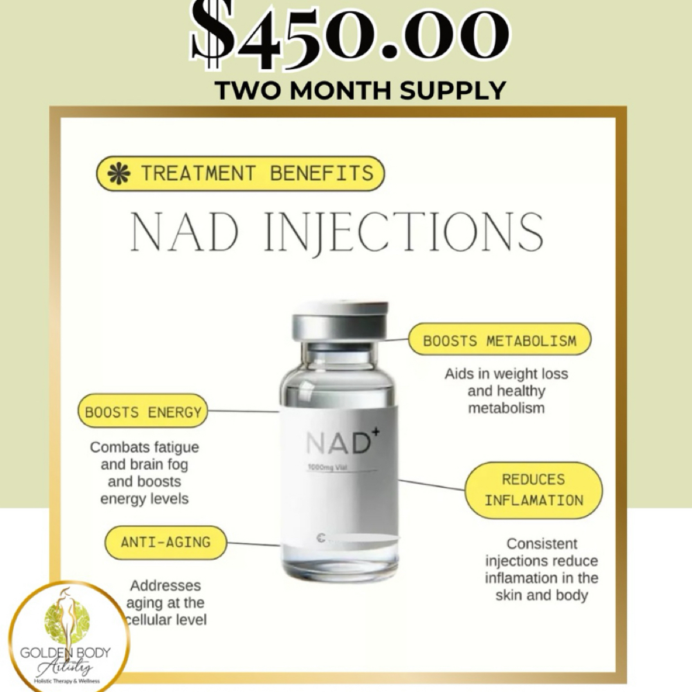 NAD Injections at Golden Body Artistry in Oak Hill, WV