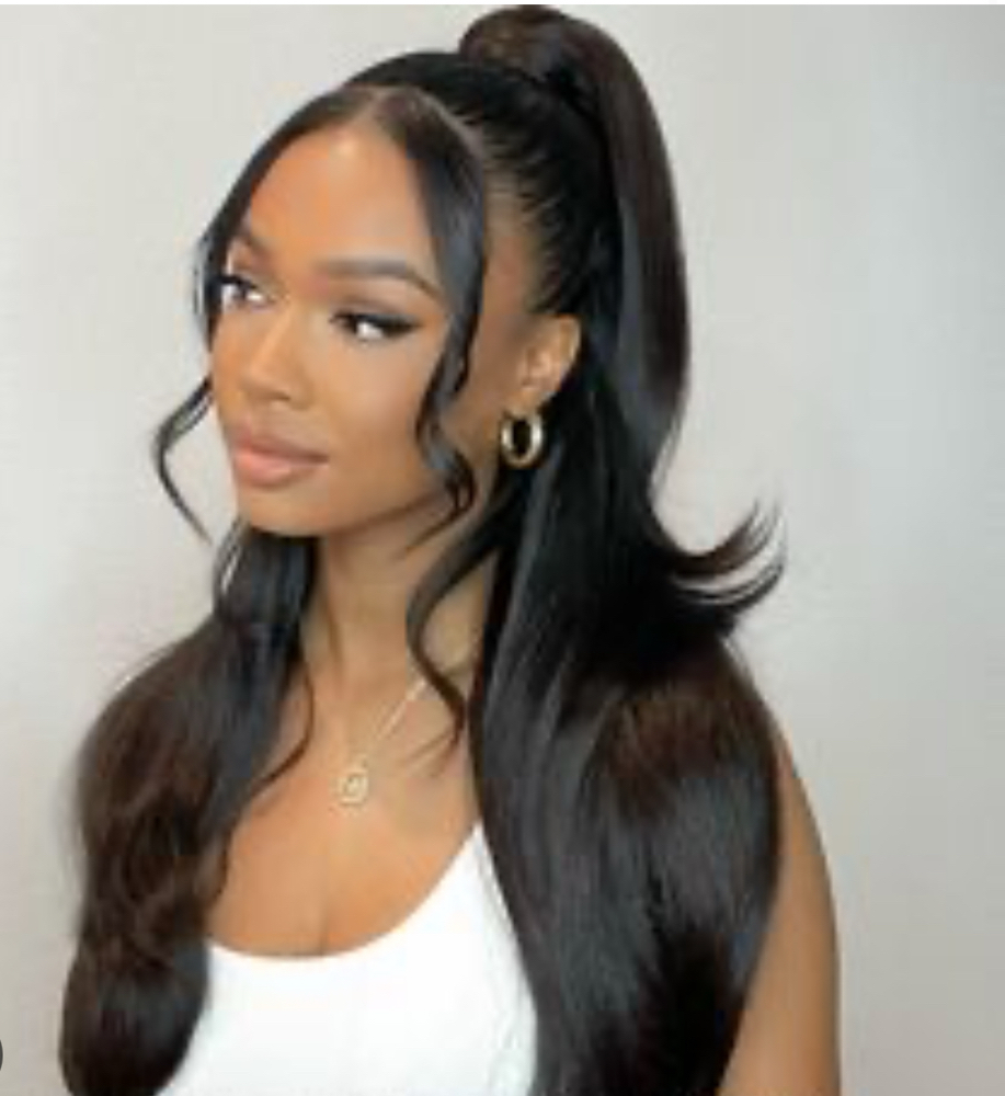 Half Up/Half Down Ponytail