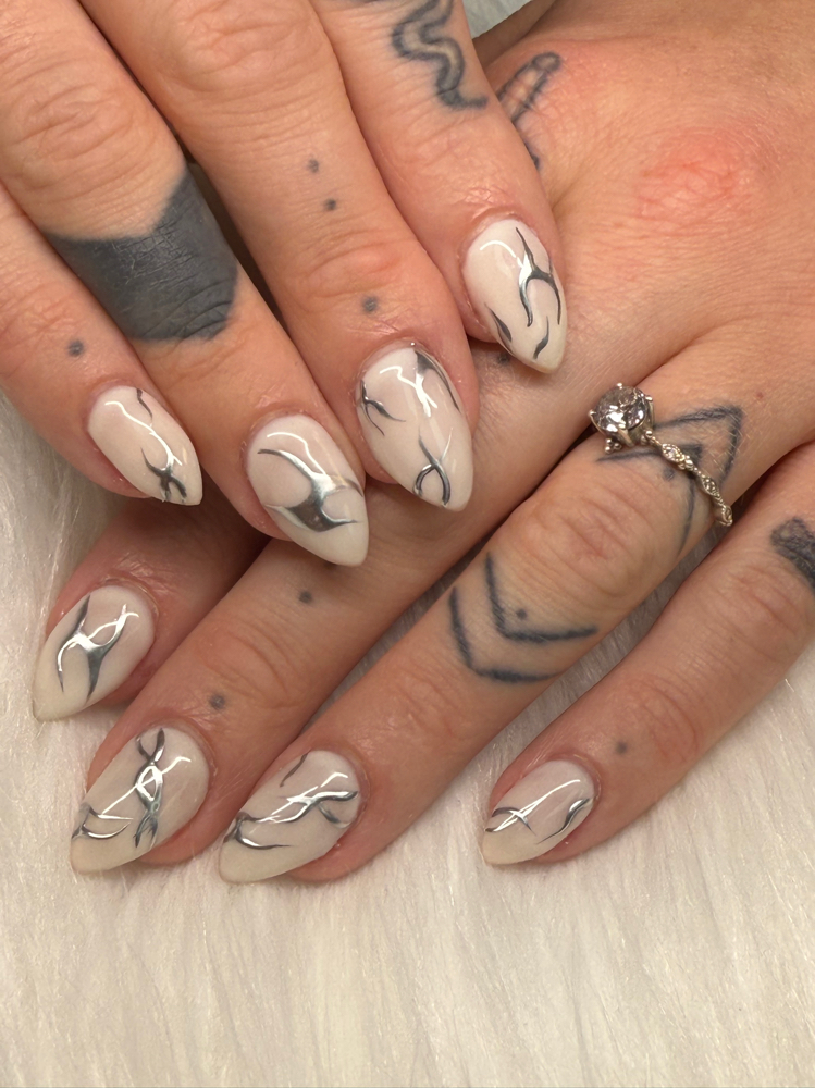 hard gel mani