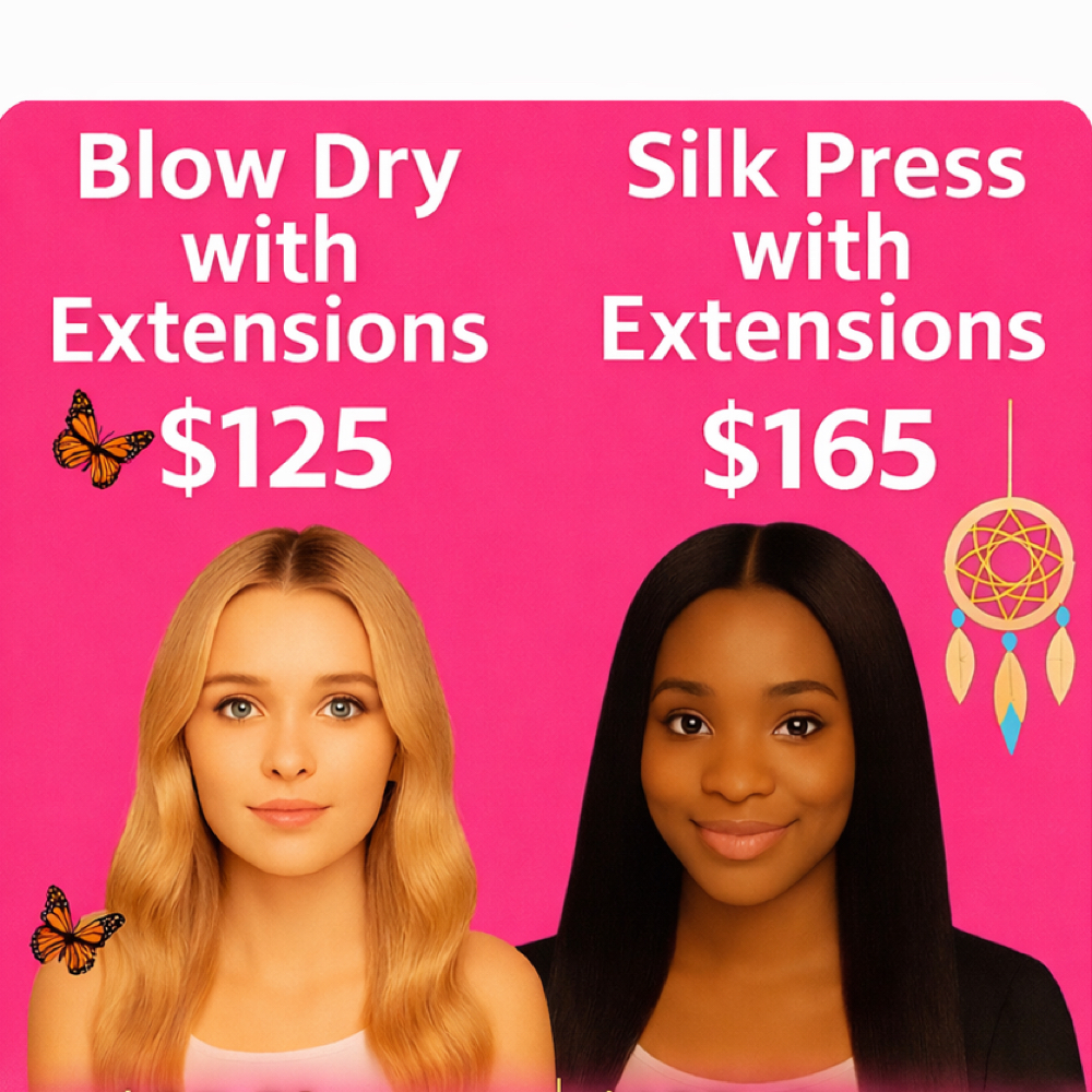 Blowout with Extensions – $165 & Up