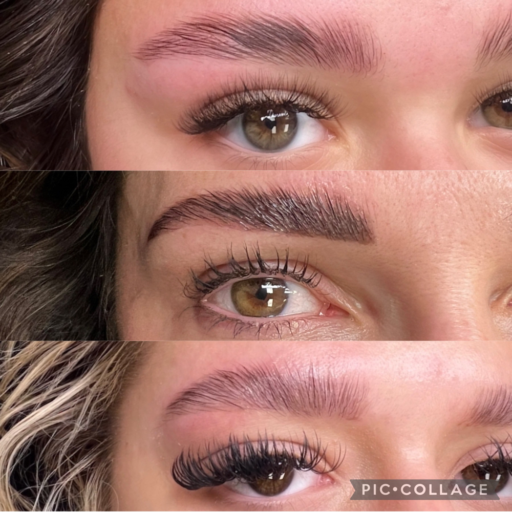 brow lammination+wax+tint