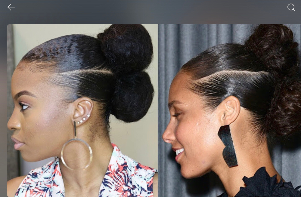 Braided Bun Ponytail Natural Hair