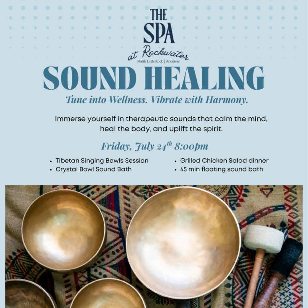 Sound bath at The Spa at Rockwater in North Little Rock, AR