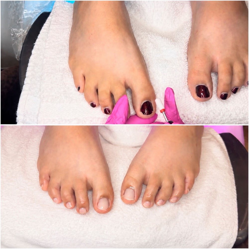 Toenail Polish Change at Studio Bee Beauty at Blushed & Co. in New Albany, IN