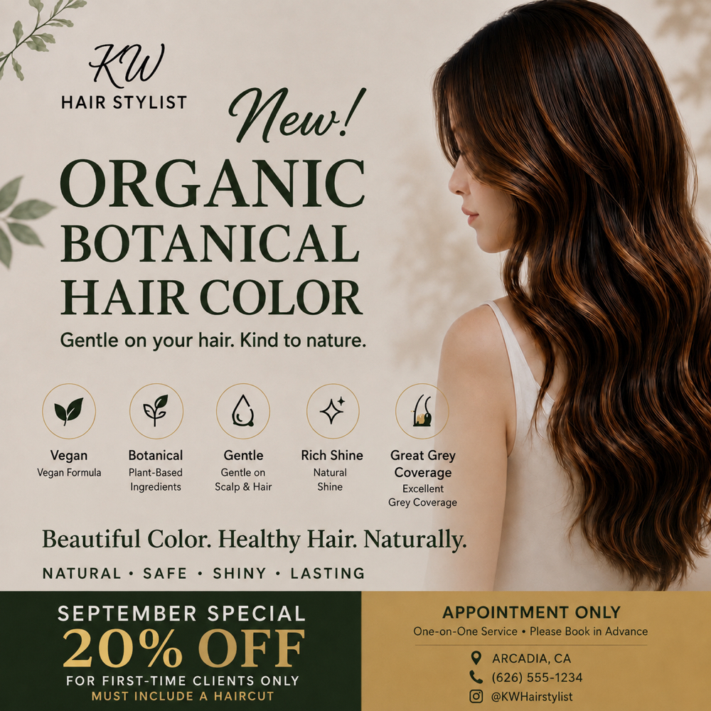 New Client 20% OFF  Hair Color at Kit Wong Hair Stylist in Arcadia, CA