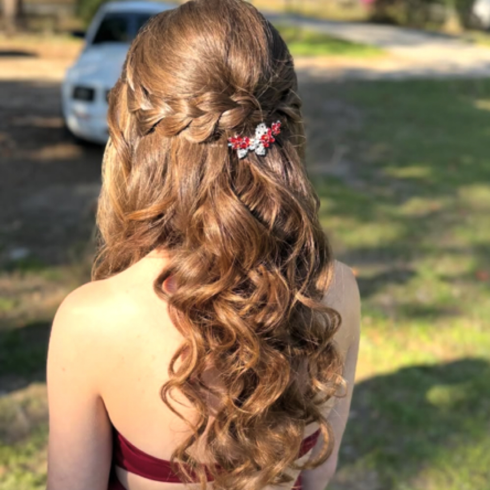 Half-Up & Braid at Beachy Blowout Bar & Salon LLC in Gulf Shores, AL