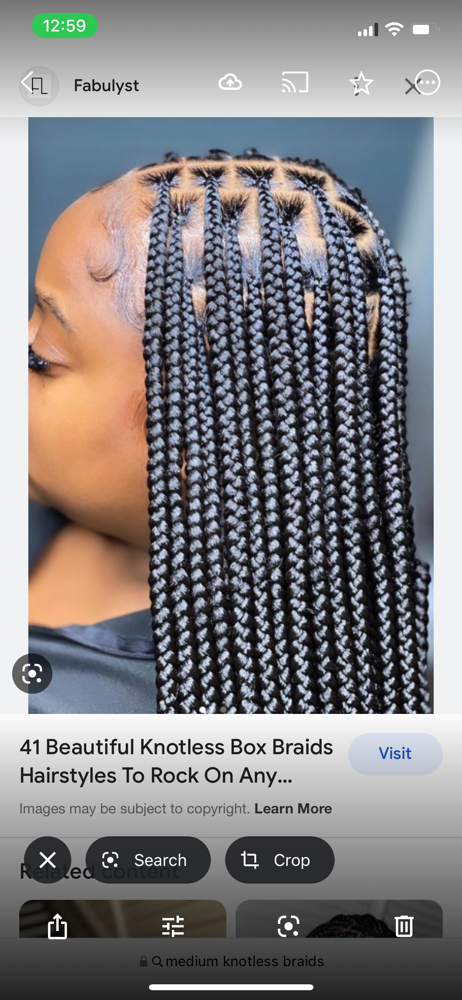Knotless Braids 25 Inches Small
