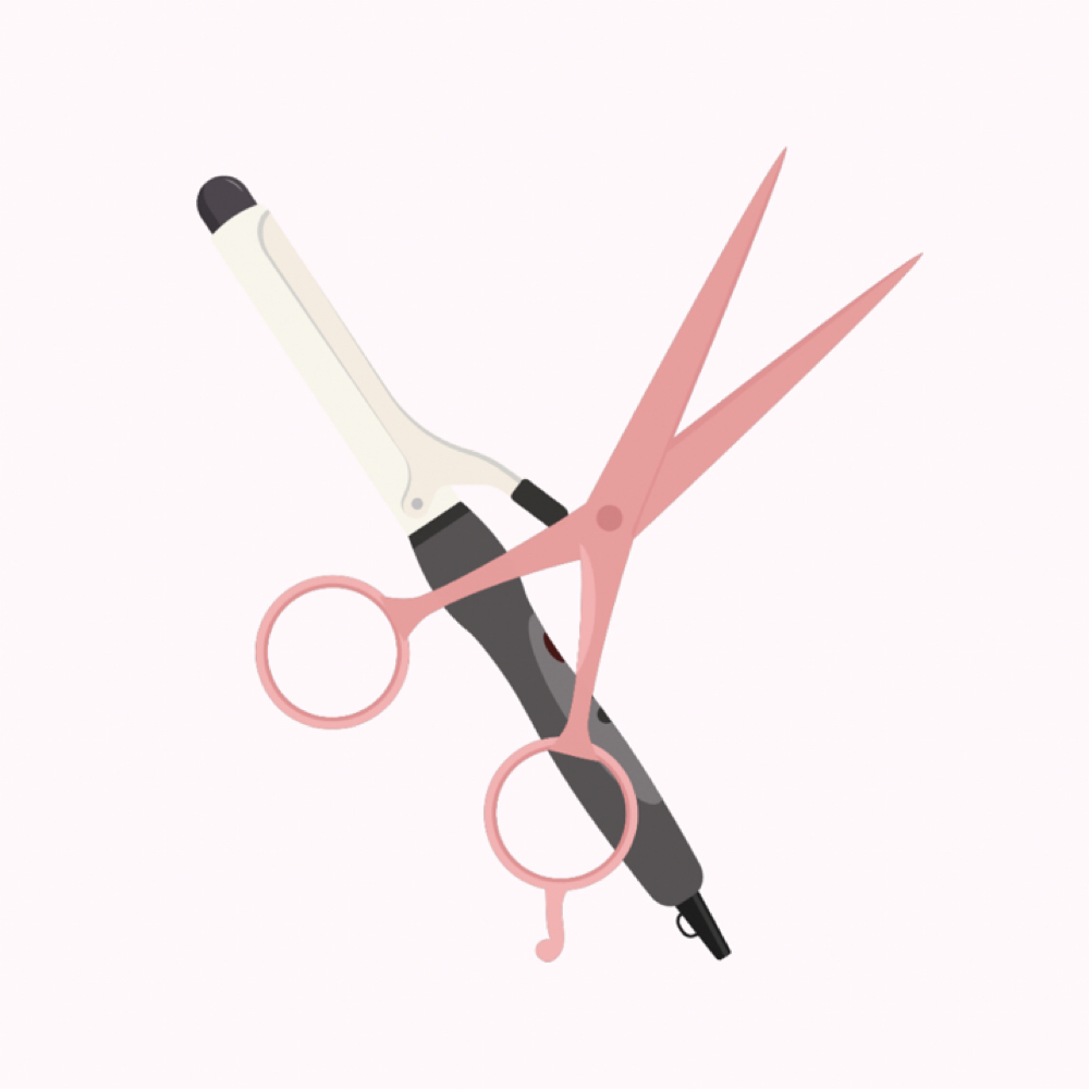 Haircut + Iron style at White Dove Salon and Aesthetics in Hickory, NC