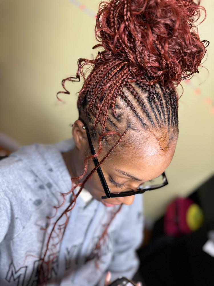 Small Fulani w/Sythetic hair
