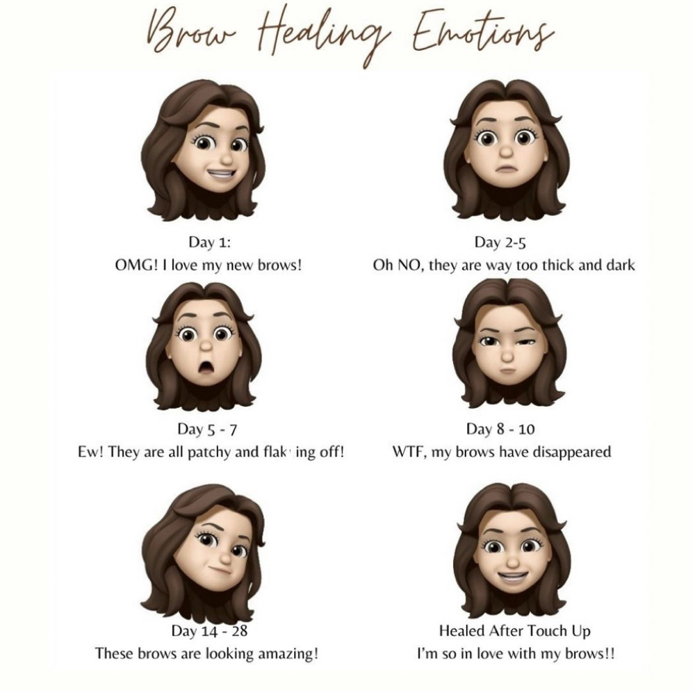 BROW AFTERCARE INSTRUCTIONS ✨ at Niu Professional in Dyer, IN