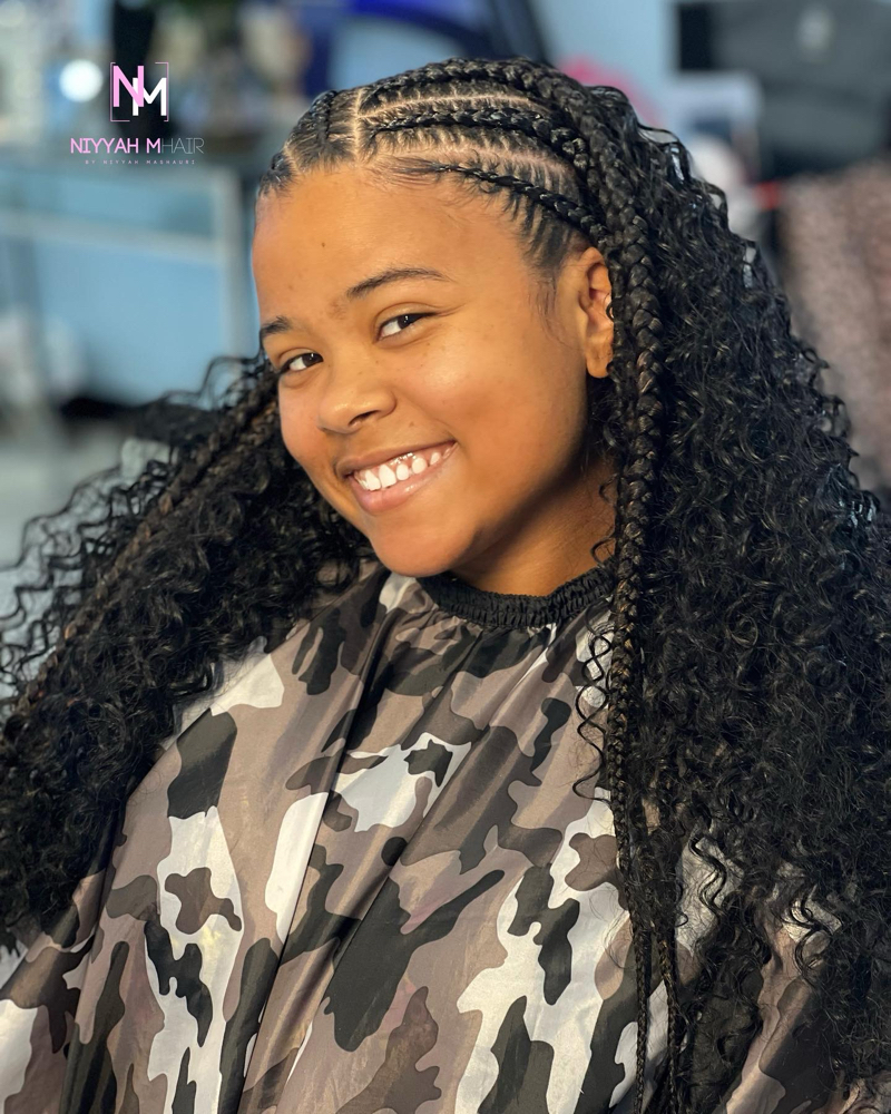 Half Braids/Half Quickweave (LG)
