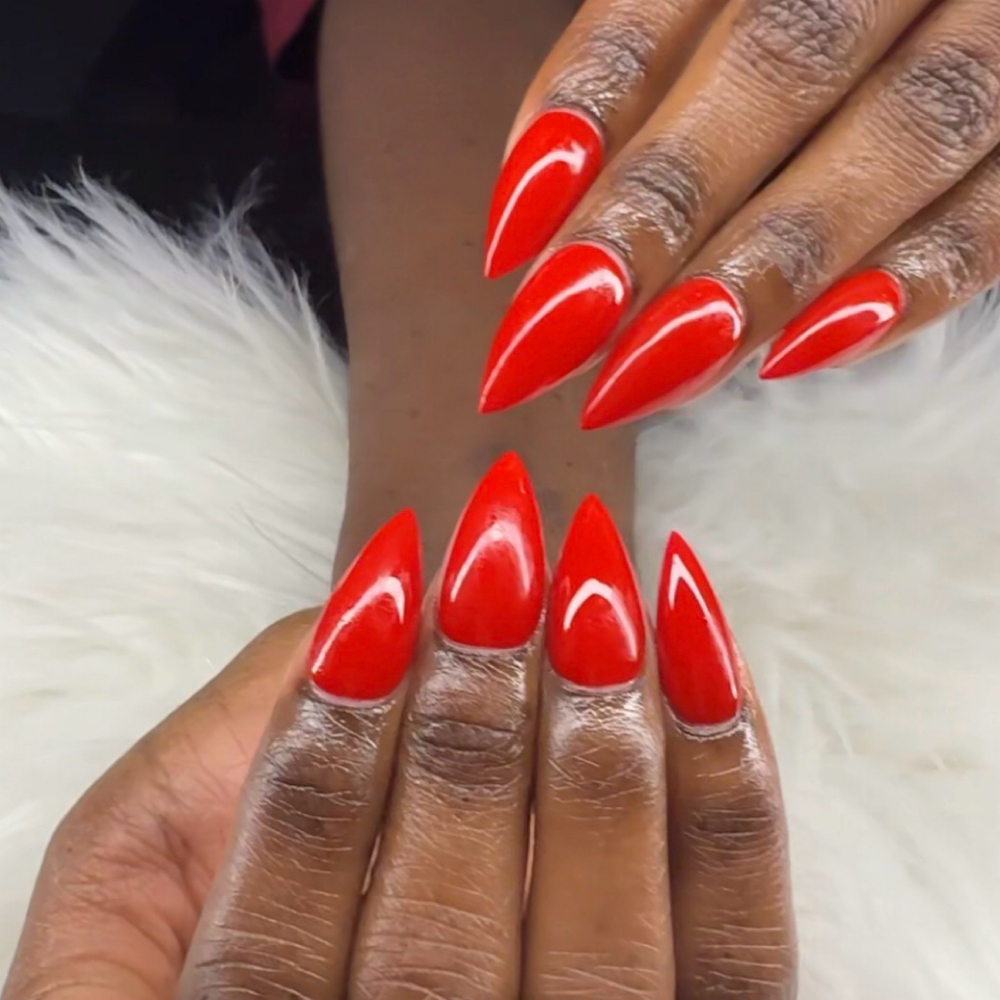 Signature Gel-X Set, Short Stiletto at Sparkling Tips Studio in Raleigh, NC